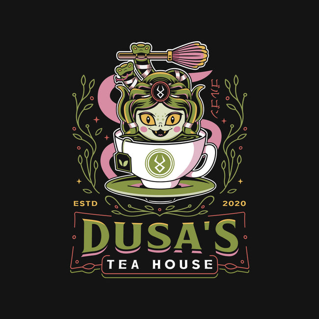 Dusa Green Tea Emblem-Womens-V-Neck-Tee-LAGELANTEE