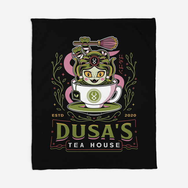 Dusa Green Tea Emblem-None-Fleece-Blanket-LAGELANTEE
