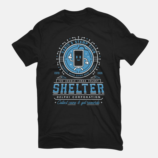 Cabin Coins Stamp Club Emblem-Womens-Basic-Tee-LAGELANTEE