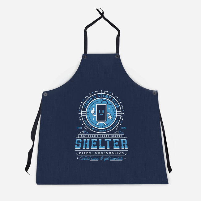 Cabin Coins Stamp Club Emblem-Unisex-Kitchen-Apron-LAGELANTEE
