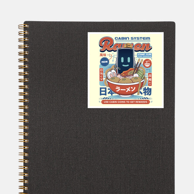 Cabin Coins Ramen Vintage-None-Glossy-Sticker-LAGELANTEE