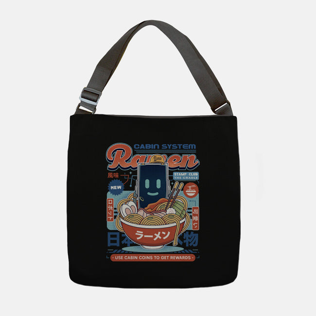 Cabin Coins Ramen Vintage-None-Adjustable Tote-Bag-LAGELANTEE