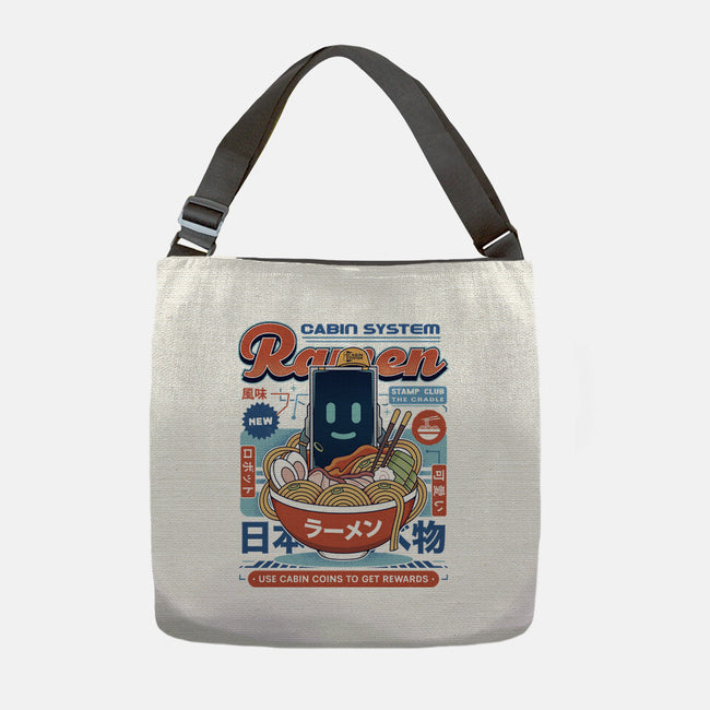 Cabin Coins Ramen Vintage-None-Adjustable Tote-Bag-LAGELANTEE
