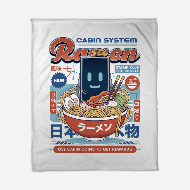 Cabin Coins Ramen Vintage-None-Fleece-Blanket-LAGELANTEE