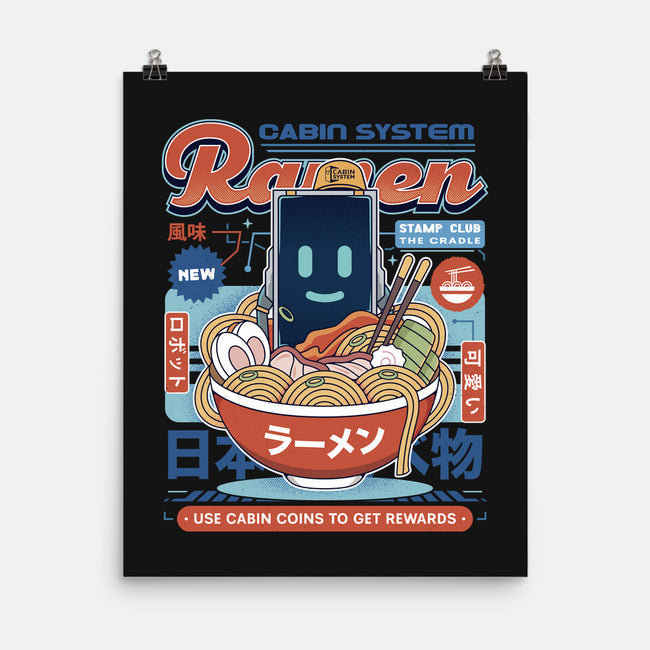 Cabin Coins Ramen Vintage-None-Matte-Poster-LAGELANTEE
