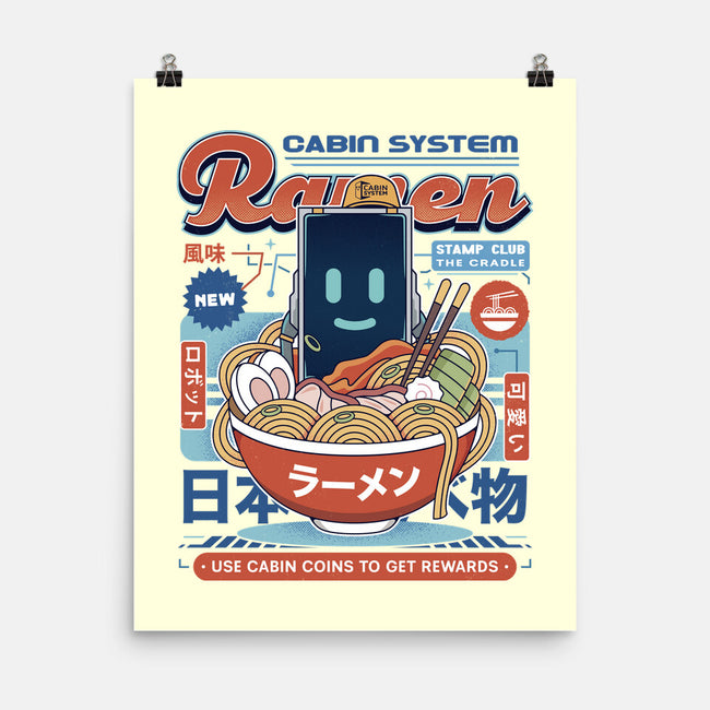 Cabin Coins Ramen Vintage-None-Matte-Poster-LAGELANTEE