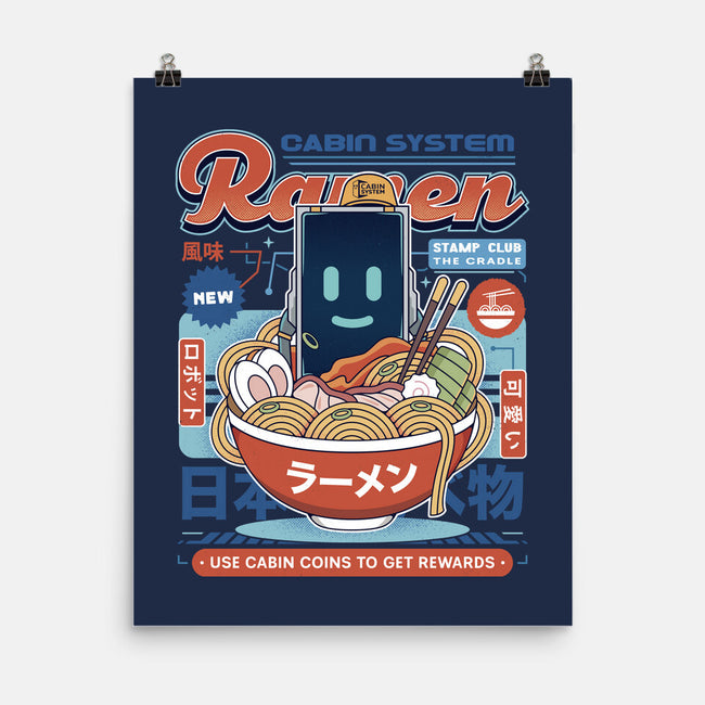 Cabin Coins Ramen Vintage-None-Matte-Poster-LAGELANTEE