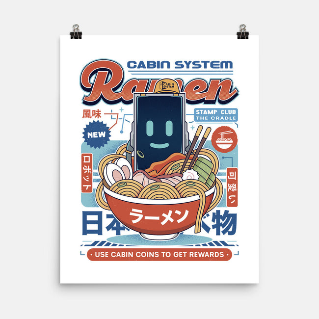 Cabin Coins Ramen Vintage-None-Matte-Poster-LAGELANTEE