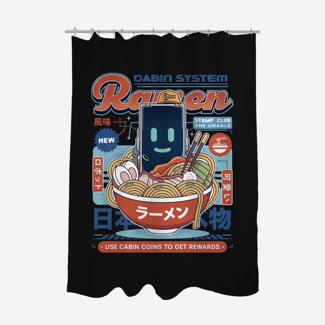 Cabin Coins Ramen Vintage-None-Polyester-Shower Curtain-LAGELANTEE