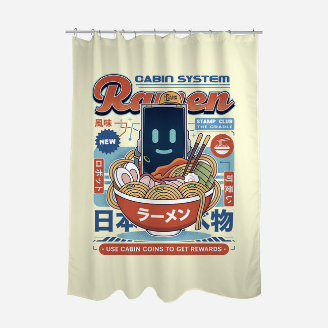 Cabin Coins Ramen Vintage-None-Polyester-Shower Curtain-LAGELANTEE