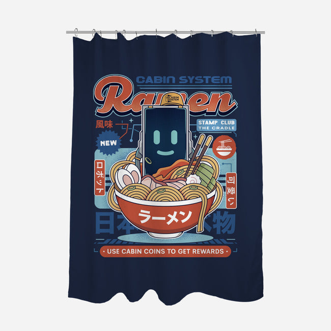 Cabin Coins Ramen Vintage-None-Polyester-Shower Curtain-LAGELANTEE