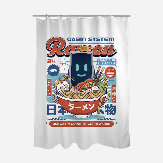 Cabin Coins Ramen Vintage-None-Polyester-Shower Curtain-LAGELANTEE