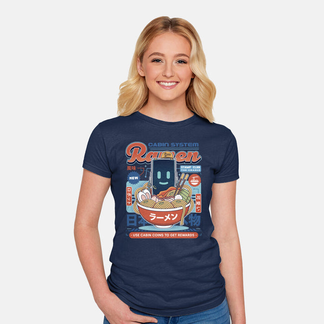 Cabin Coins Ramen Vintage-Womens-Fitted-Tee-LAGELANTEE