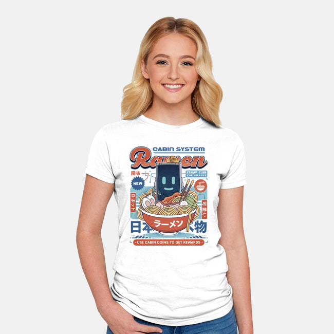 Cabin Coins Ramen Vintage-Womens-Fitted-Tee-LAGELANTEE