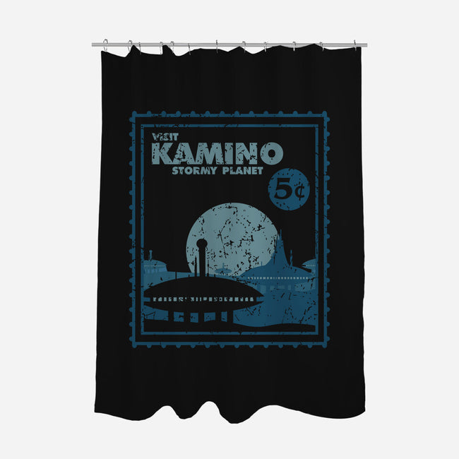 Kamino Stamp-None-Polyester-Shower Curtain-turborat14