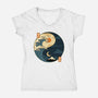 The Balance Wave-Womens-V-Neck-Tee-retrodivision