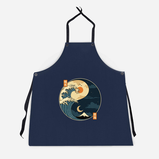 The Balance Wave-Unisex-Kitchen-Apron-retrodivision