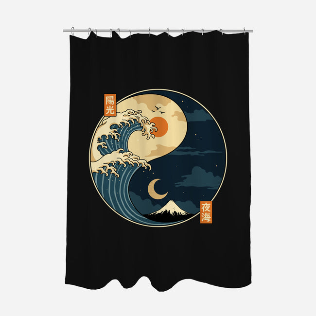 The Balance Wave-None-Polyester-Shower Curtain-retrodivision