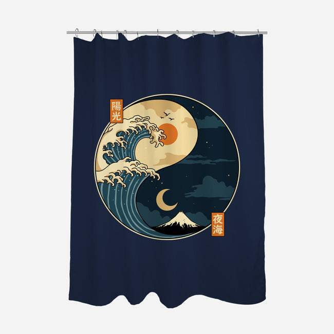 The Balance Wave-None-Polyester-Shower Curtain-retrodivision