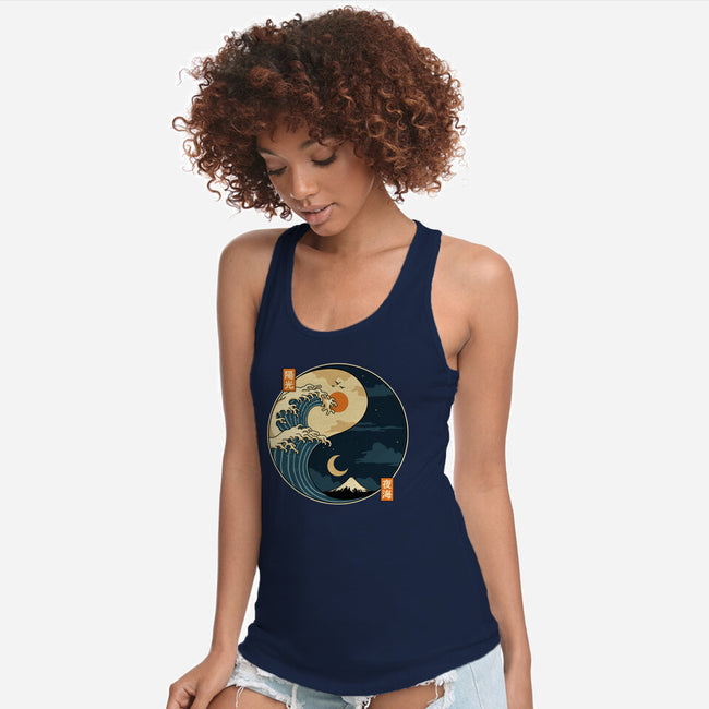 The Balance Wave-Womens-Racerback-Tank-retrodivision