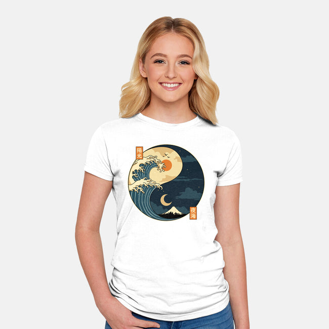 The Balance Wave-Womens-Fitted-Tee-retrodivision