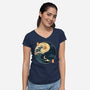 The Balance Wave-Womens-V-Neck-Tee-retrodivision