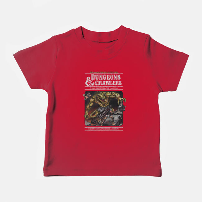 Dungeons And Crawlers-Baby-Basic-Tee-NMdesign