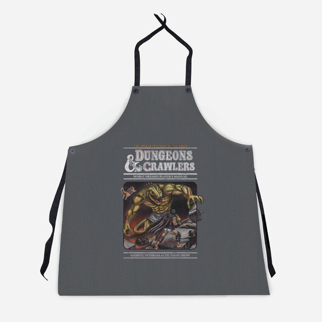 Dungeons And Crawlers-Unisex-Kitchen-Apron-NMdesign
