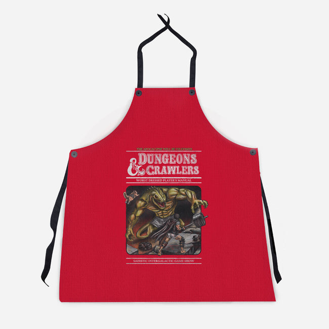 Dungeons And Crawlers-Unisex-Kitchen-Apron-NMdesign