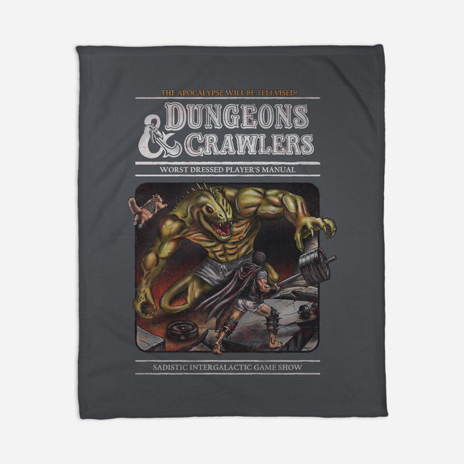 Dungeons And Crawlers-None-Fleece-Blanket-NMdesign