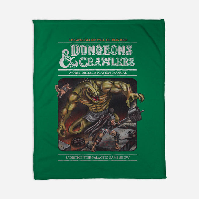 Dungeons And Crawlers-None-Fleece-Blanket-NMdesign