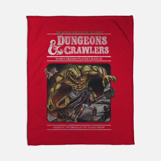 Dungeons And Crawlers-None-Fleece-Blanket-NMdesign
