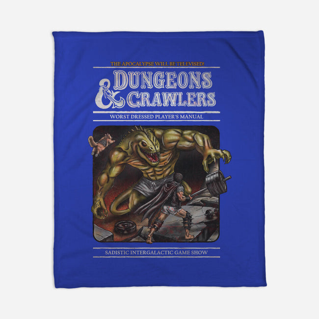 Dungeons And Crawlers-None-Fleece-Blanket-NMdesign