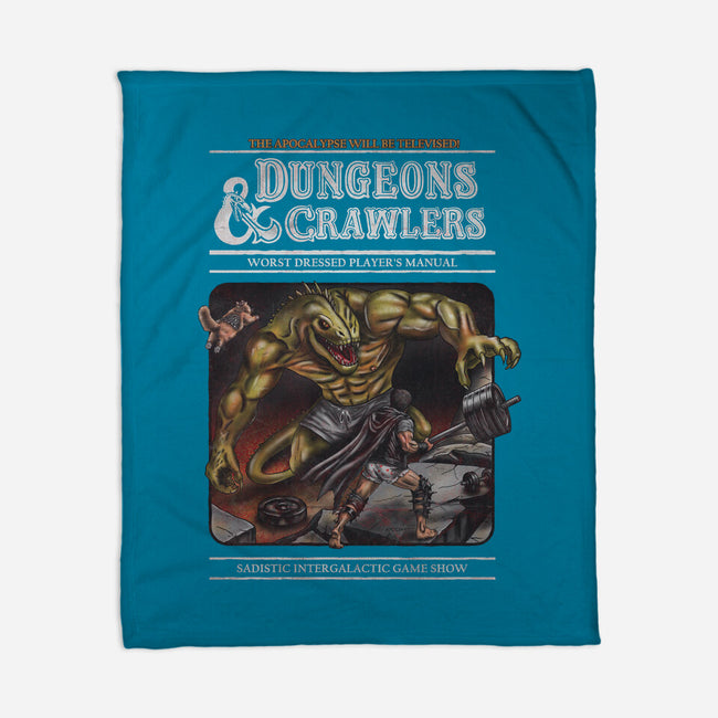 Dungeons And Crawlers-None-Fleece-Blanket-NMdesign