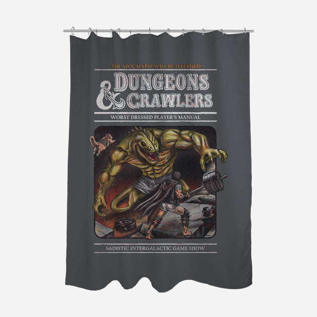 Dungeons And Crawlers-None-Polyester-Shower Curtain-NMdesign