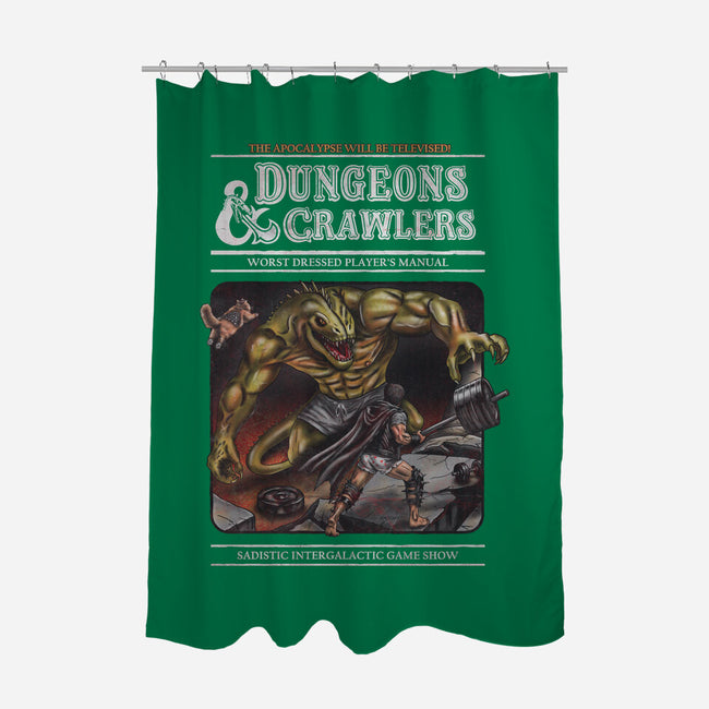 Dungeons And Crawlers-None-Polyester-Shower Curtain-NMdesign