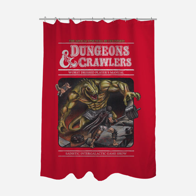 Dungeons And Crawlers-None-Polyester-Shower Curtain-NMdesign