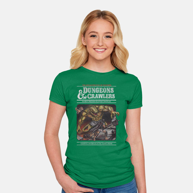 Dungeons And Crawlers-Womens-Fitted-Tee-NMdesign