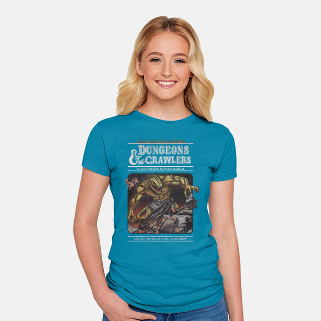 Dungeons And Crawlers-Womens-Fitted-Tee-NMdesign