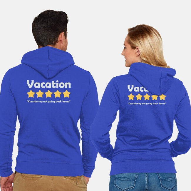 Vacation Review-Unisex-Zip-Up-Sweatshirt-NMdesign