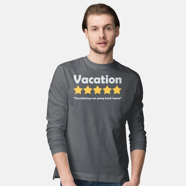Vacation Review-Mens-Long Sleeved-Tee-NMdesign