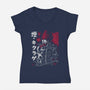 En And Kikurage-Womens-V-Neck-Tee-xMorfina
