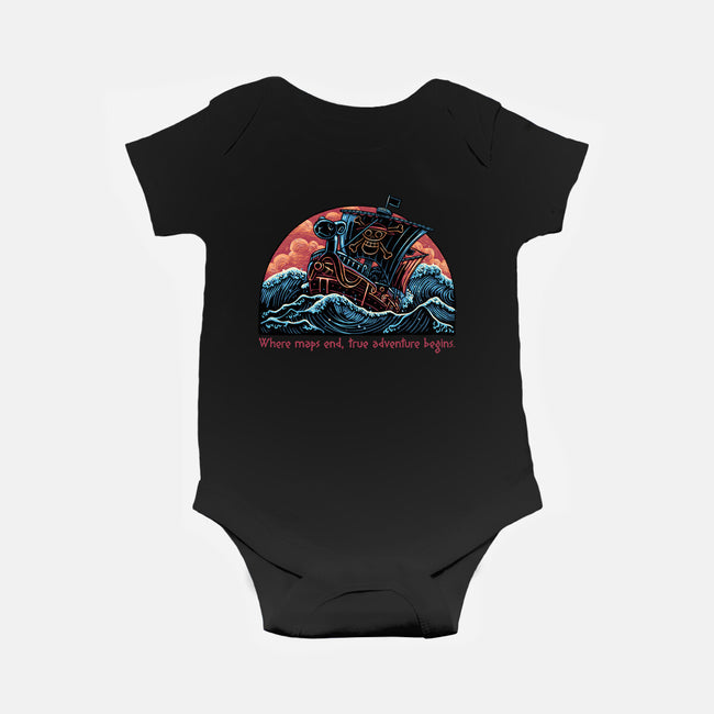 Where Maps End-Baby-Basic-Onesie-glitchygorilla