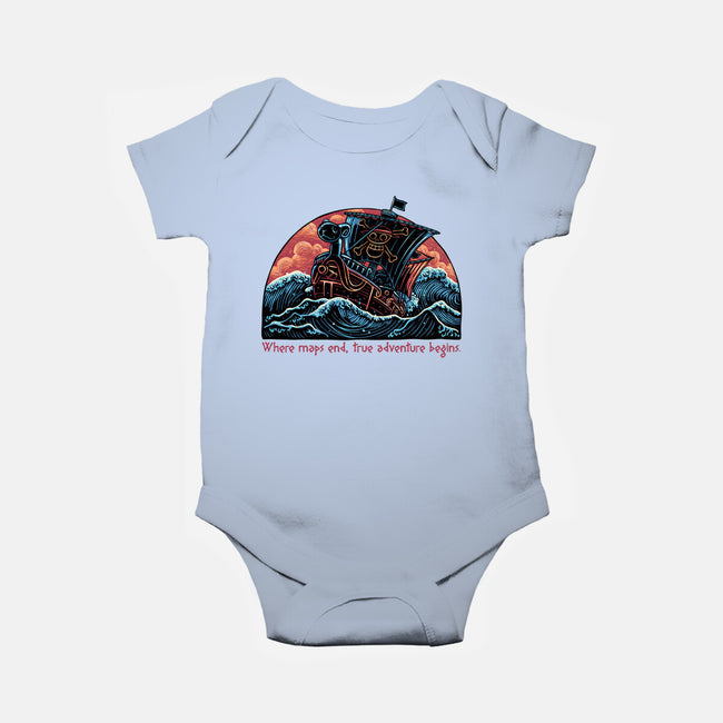 Where Maps End-Baby-Basic-Onesie-glitchygorilla