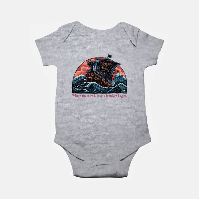 Where Maps End-Baby-Basic-Onesie-glitchygorilla