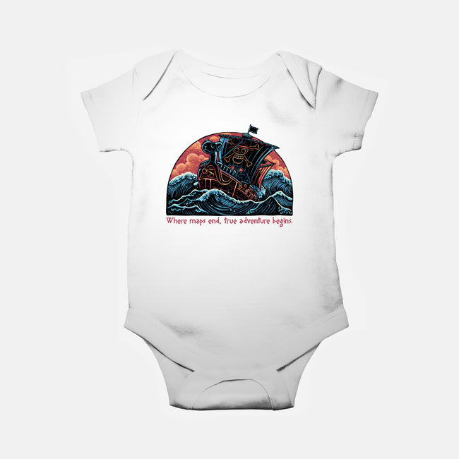 Where Maps End-Baby-Basic-Onesie-glitchygorilla