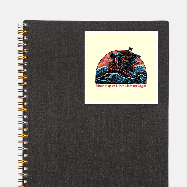Where Maps End-None-Glossy-Sticker-glitchygorilla