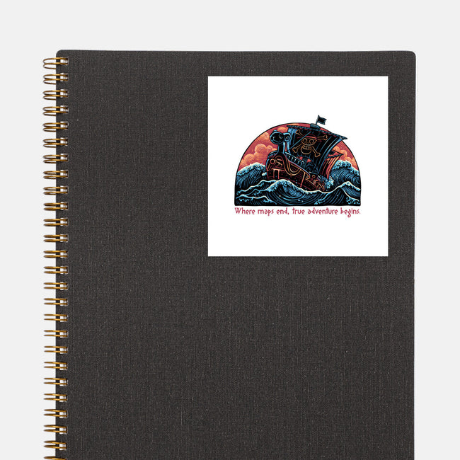 Where Maps End-None-Glossy-Sticker-glitchygorilla