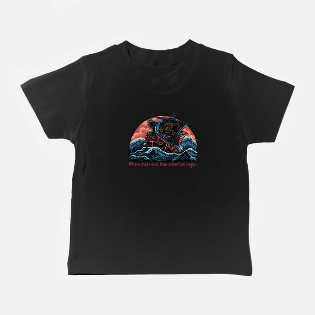 Where Maps End-Baby-Basic-Tee-glitchygorilla