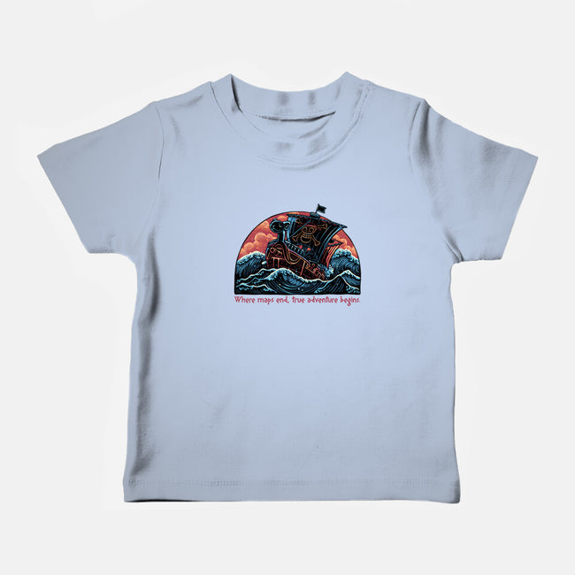 Where Maps End-Baby-Basic-Tee-glitchygorilla